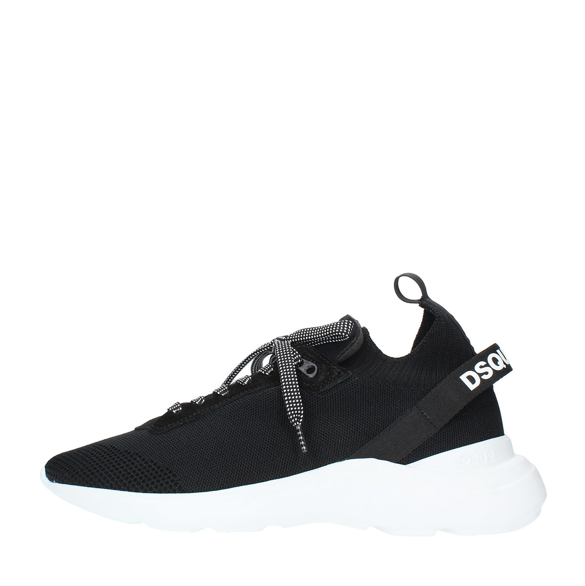 Sneakers in tessuto e pelle 