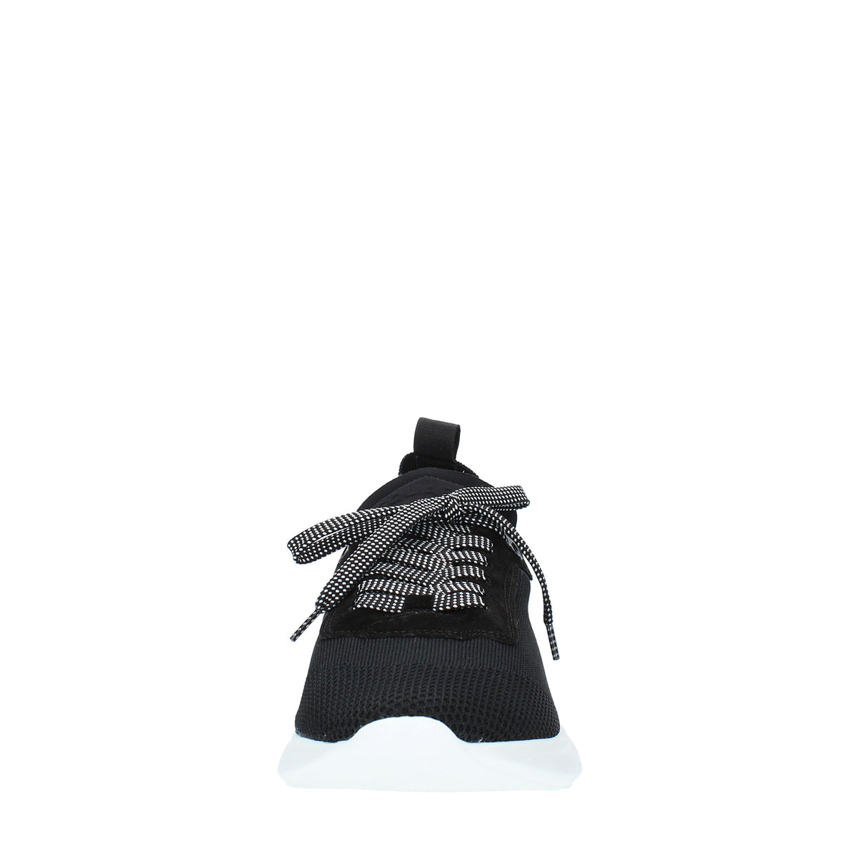 Sneakers in tessuto e pelle 