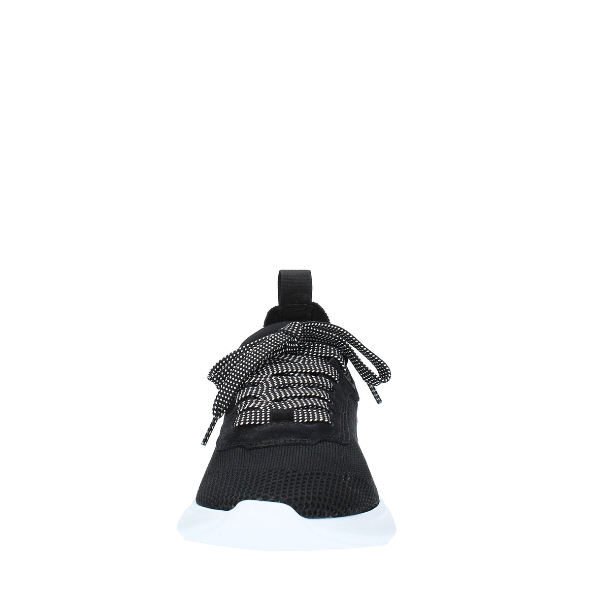 Sneakers in tessuto e pelle 