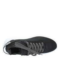 Sneakers in tessuto e pelle 