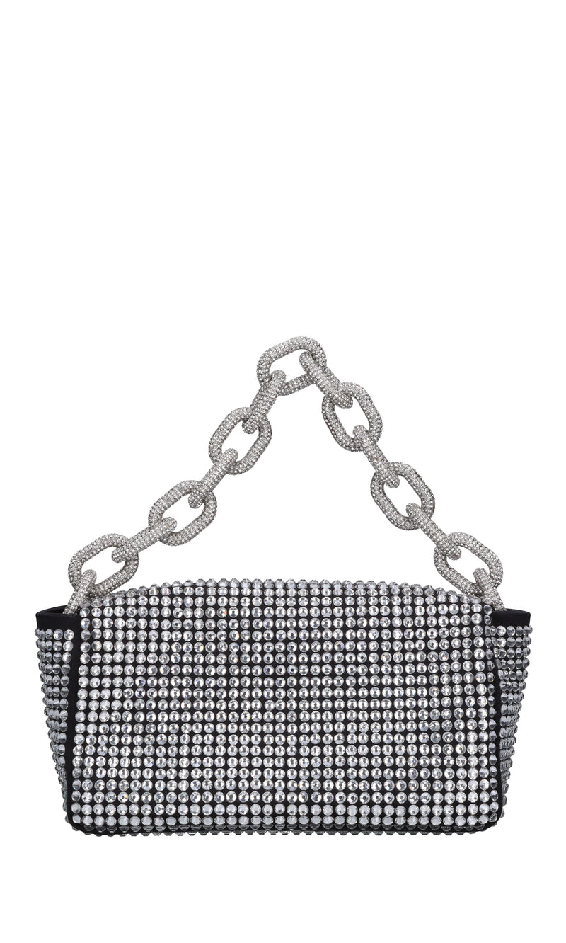 Borsa mini My Dream in raso e strass 