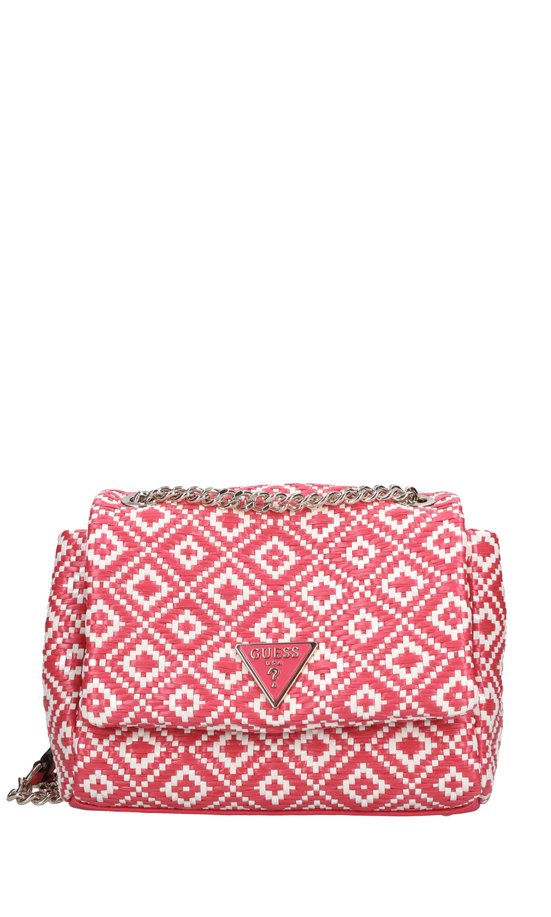 Borsa in rafia ed ecopelle 