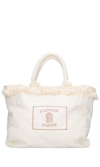 Shopping bag in canvas con nappine. 