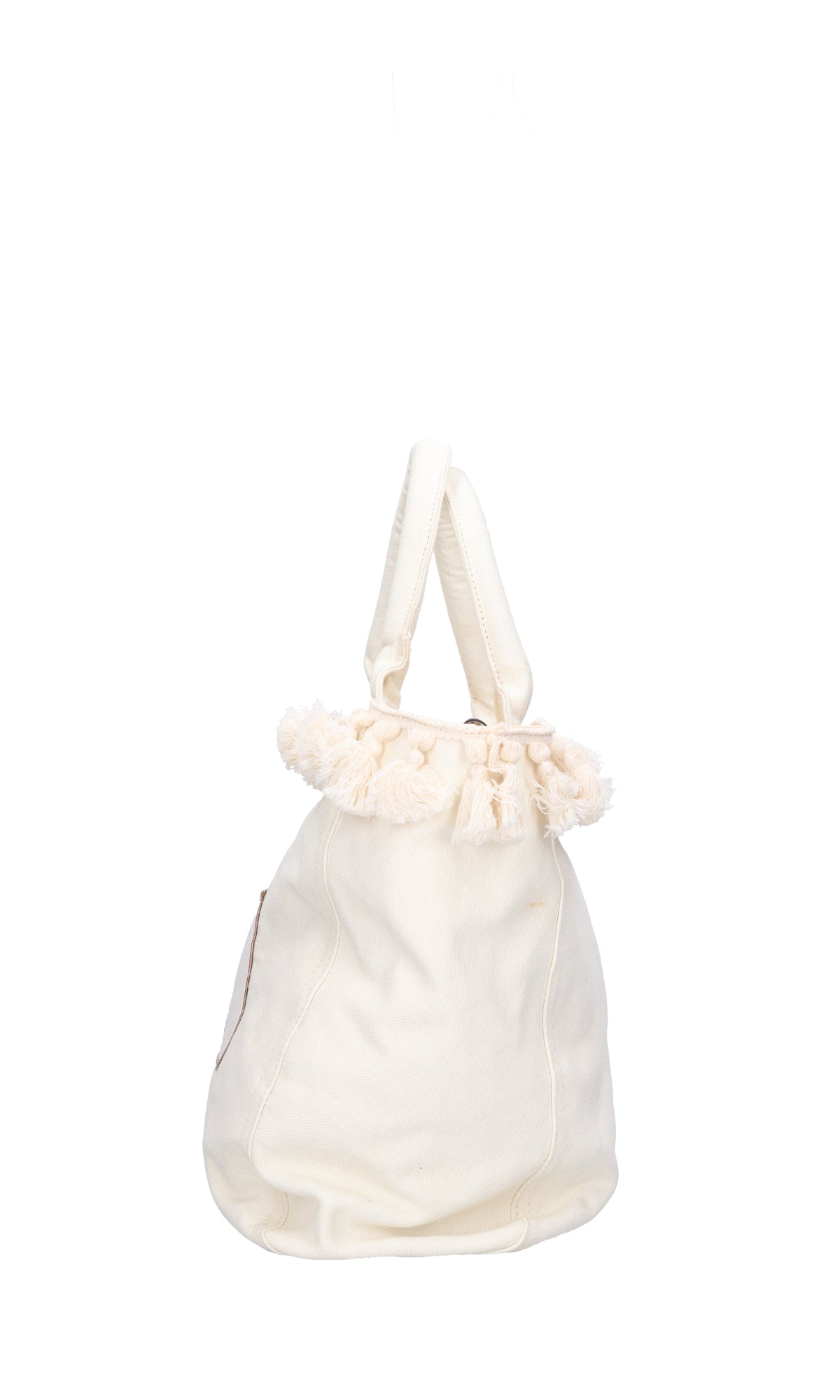 Shopping bag in canvas con nappine. 
