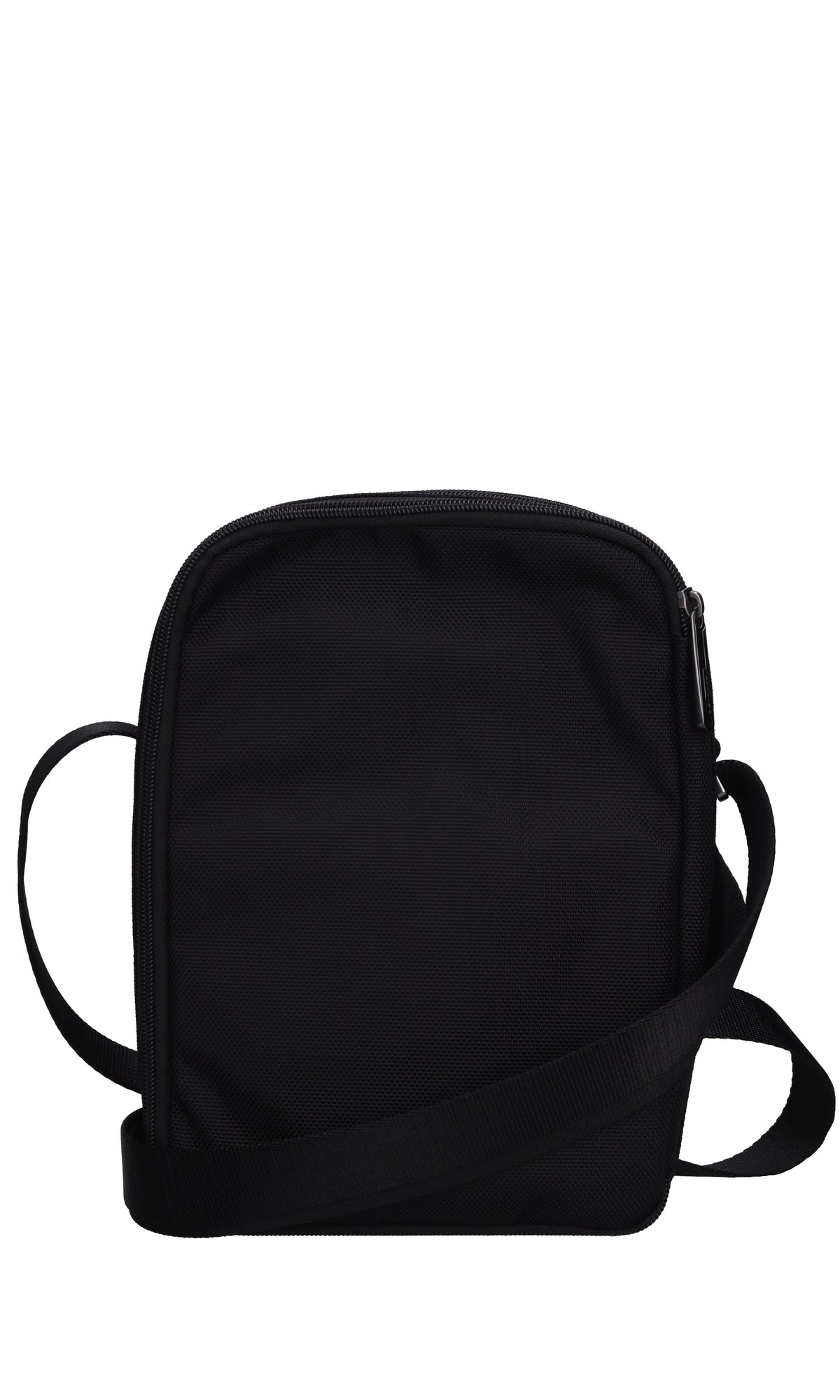 Borsa in pelle e tessuto 