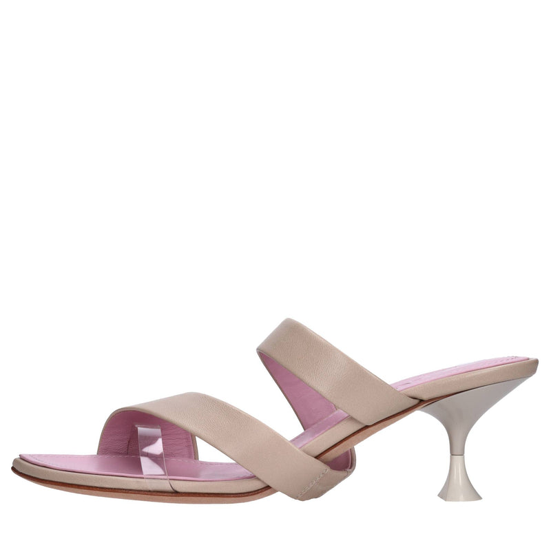 Mules Mikonos in pelle 