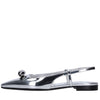 3JUIN Nayla Leather Slingback Ballet Flats