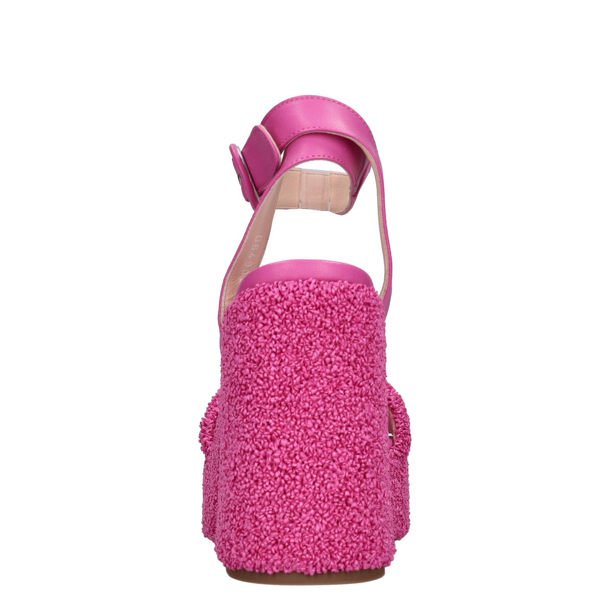 Sandali in pelle e rafia 