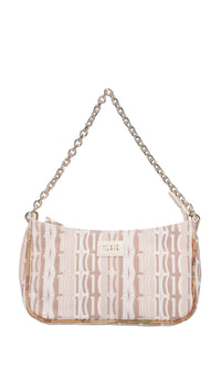 Borsa in tessuto e pelle 
