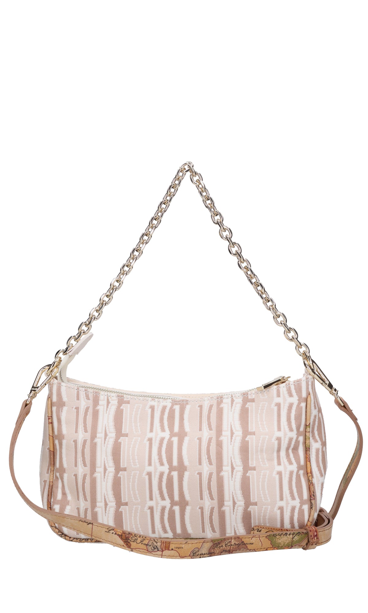 Borsa in tessuto e pelle 