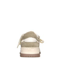 Sneakers in camoscio e pelle 
