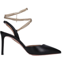 Décolleté slingback in pelle 