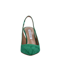 Décolleté slingback in camoscio 