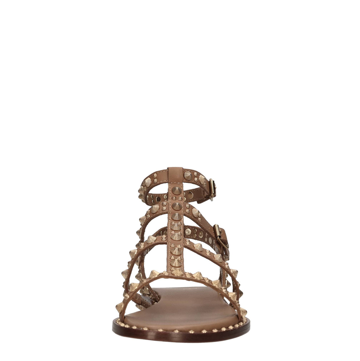 Sandali flat in pelle 