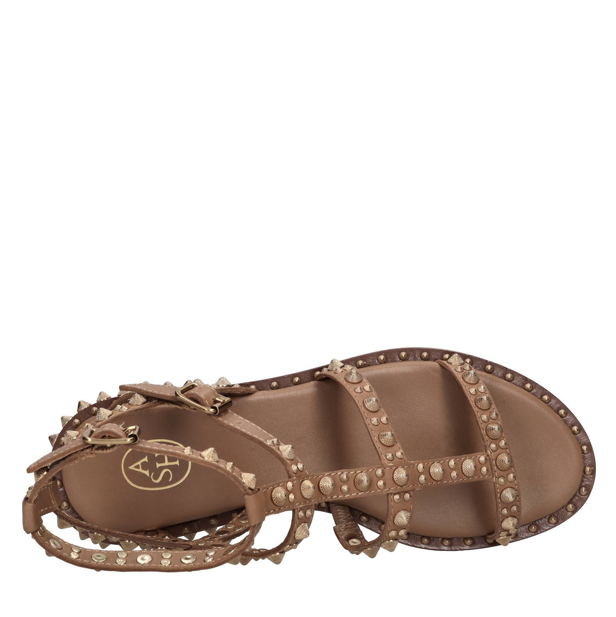 Sandali flat in pelle 