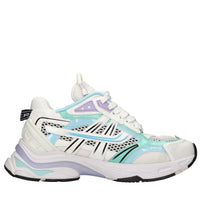 Sneakers modello Race in pelle e tessuto 