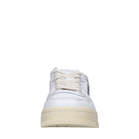 Sneakers in pelle e tessuto 