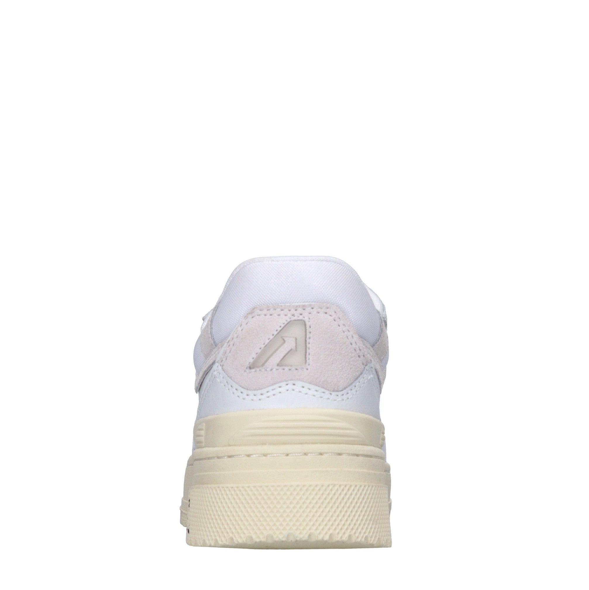 Sneakers in pelle e tessuto 