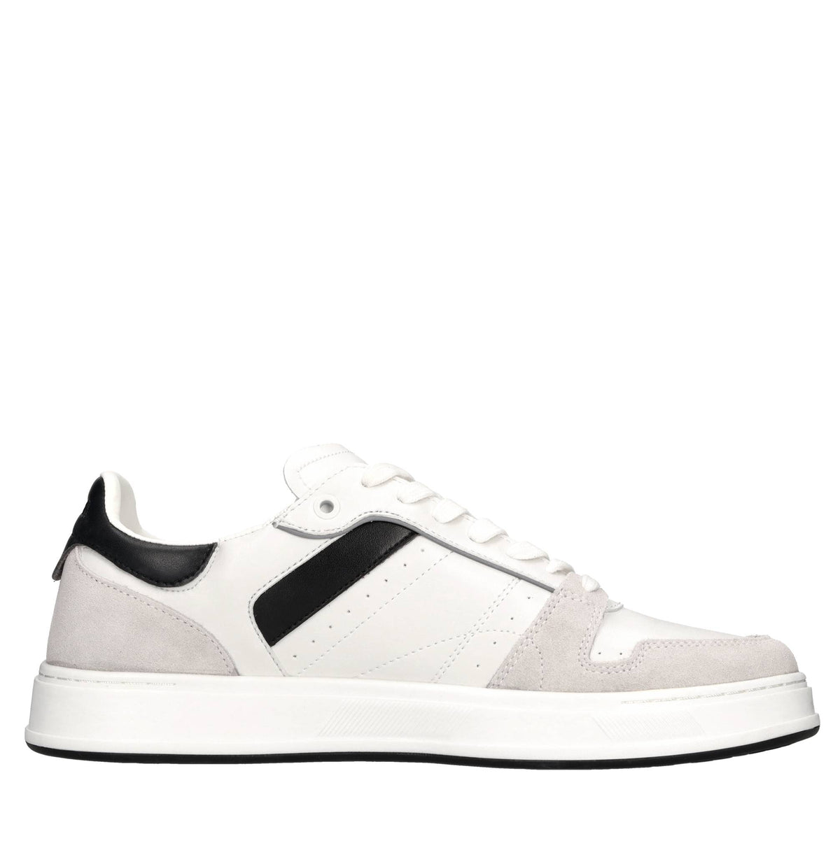 Sneakers in camoscio ed ecopelle 
