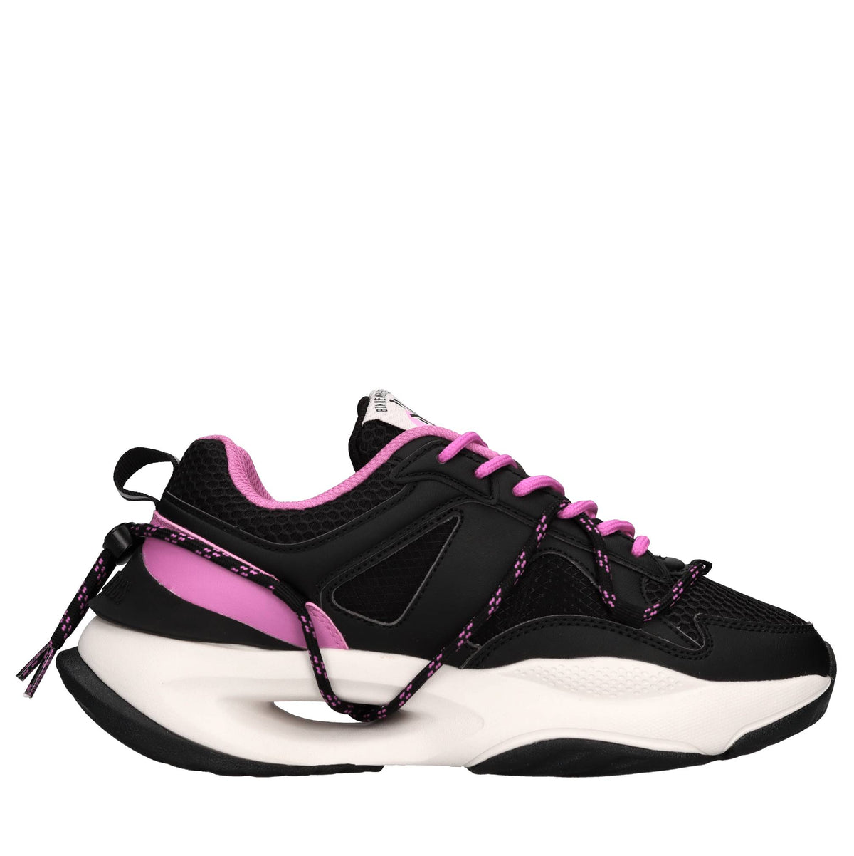 Sneakers in ecopelle e tessuto 