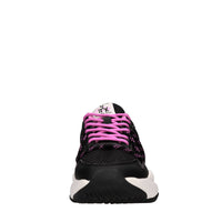 Sneakers in ecopelle e tessuto 