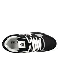 Sneakers in camoscio, ecopelle e tessuto 