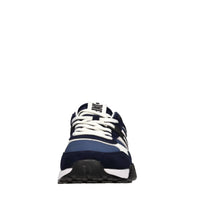 Sneakers in camoscio, ecopelle e tessuto 