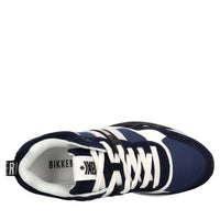 Sneakers in camoscio, ecopelle e tessuto 
