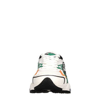 Sneakers in camoscio e tessuto 