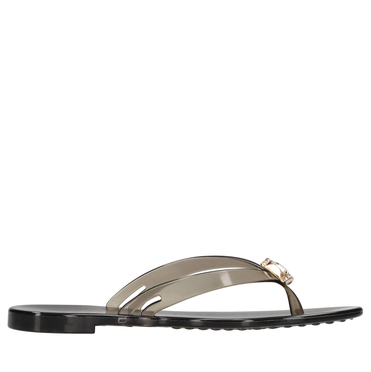 Sandali flat Jelly in PVC e Swarovski 