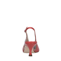 Décolleté Slingback in vernice e plexi 