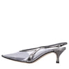CASADEI Décolleté slingback in plexi e pelle