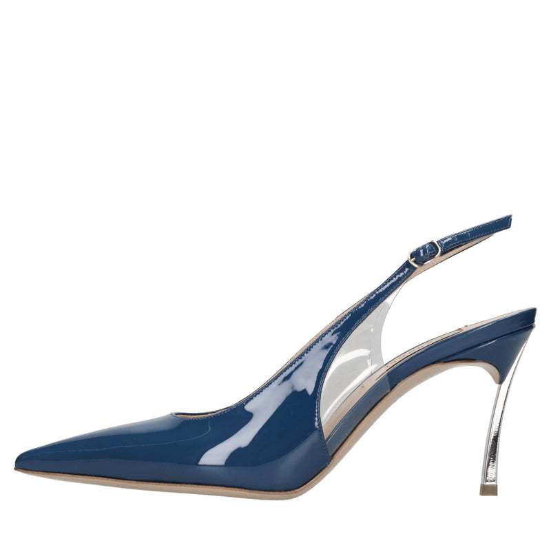 Décolleté slingback Blade in vernice e plexi 