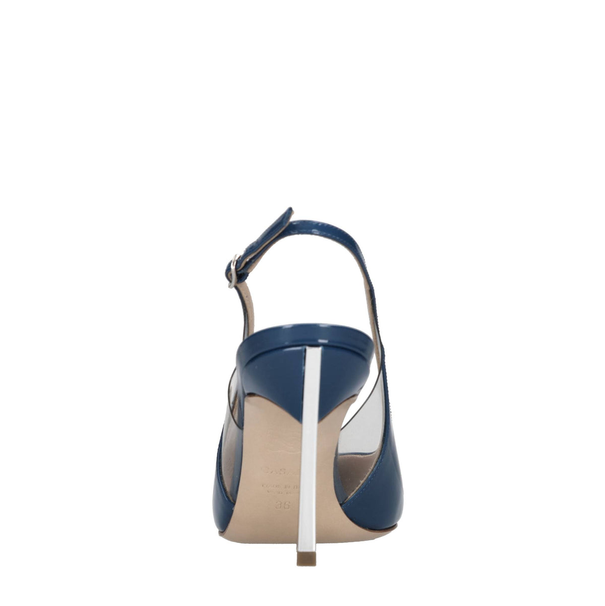 Décolleté slingback Blade in vernice e plexi 