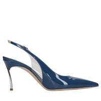 Décolleté slingback Blade in vernice e plexi 