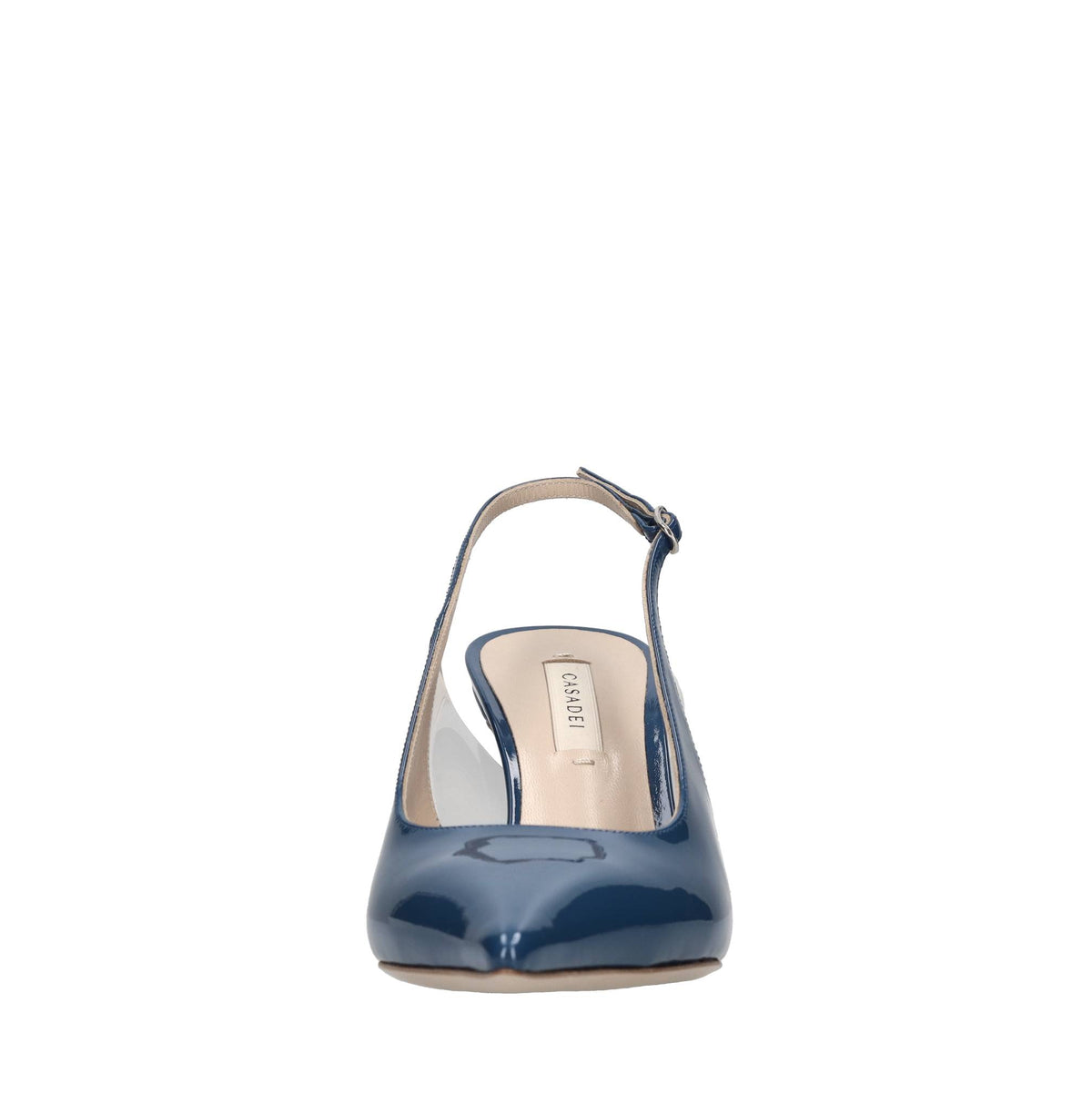Décolleté slingback Blade in vernice e plexi 