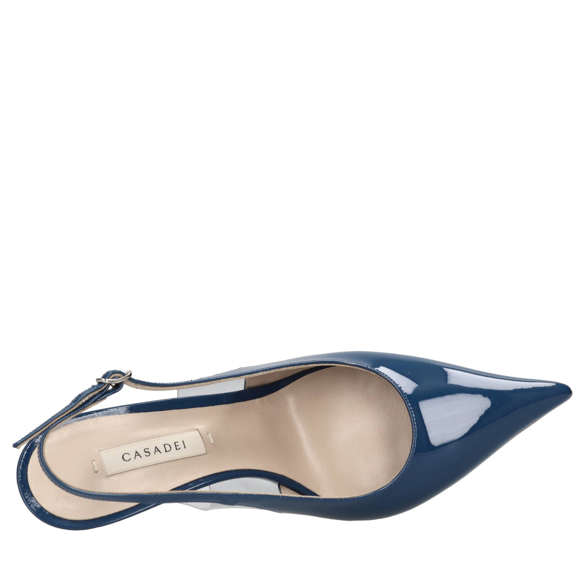 Décolleté slingback Blade in vernice e plexi 
