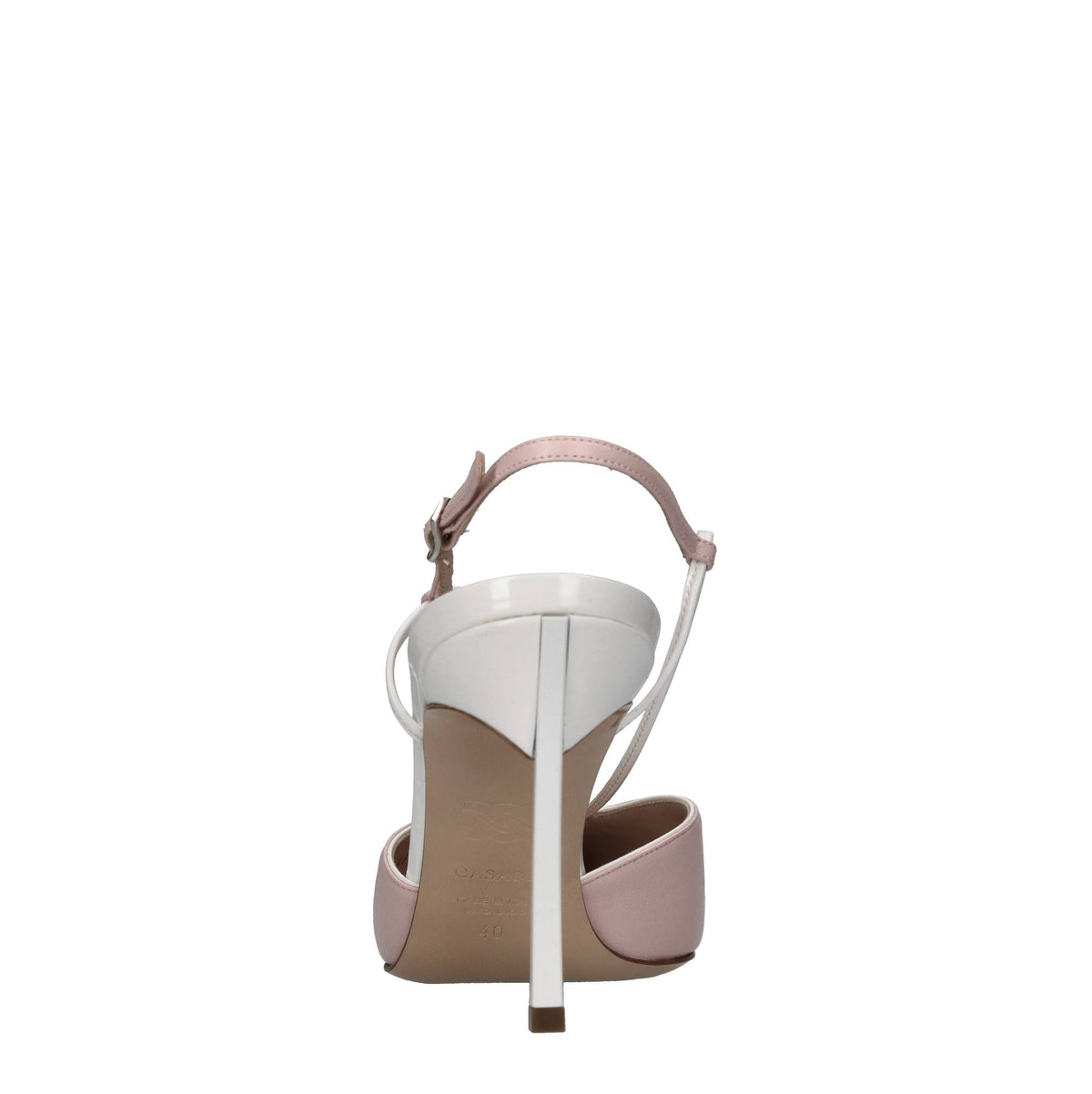 Décolleté blade slingback in pelle 