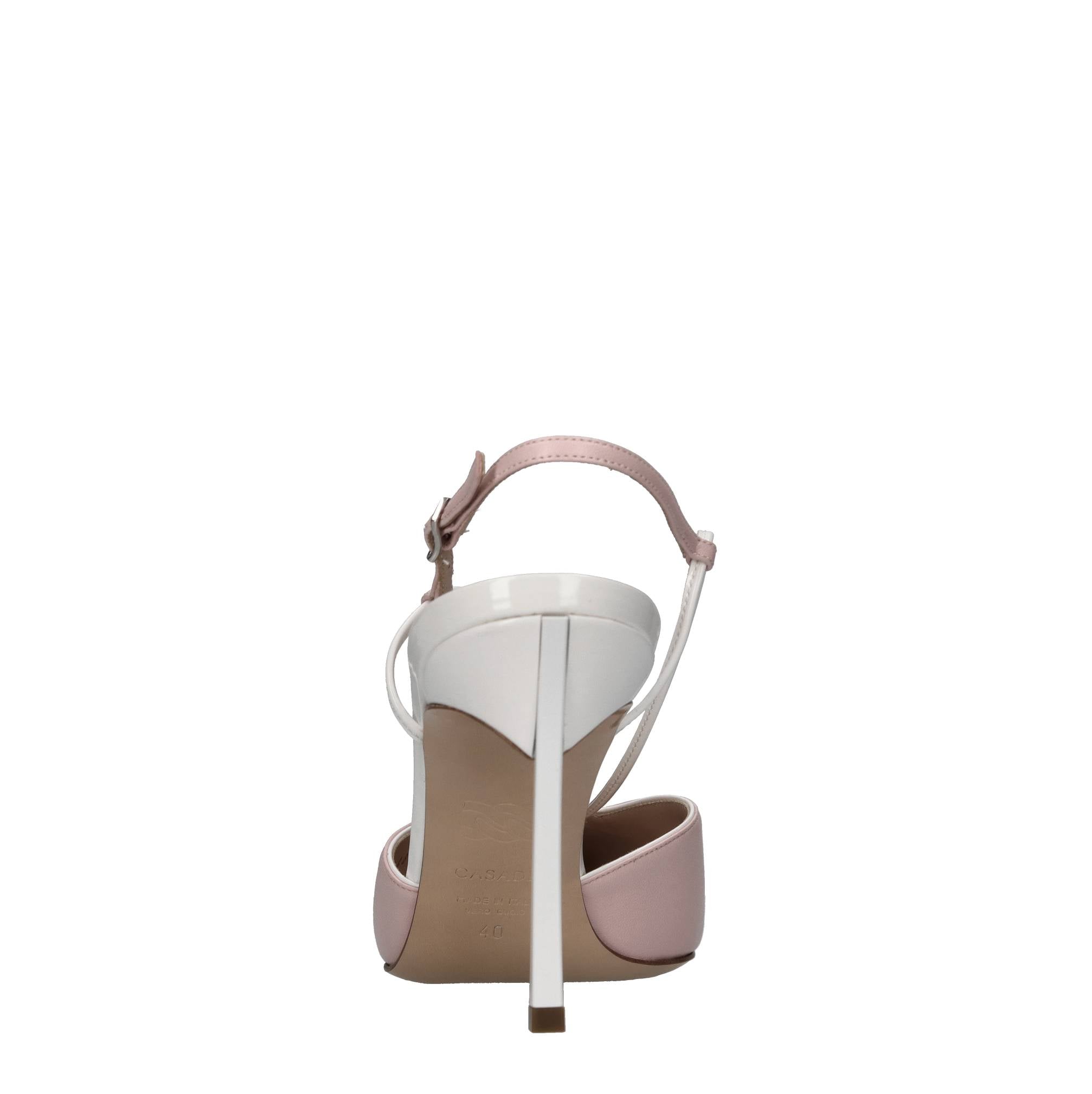 Décolleté blade slingback in pelle 