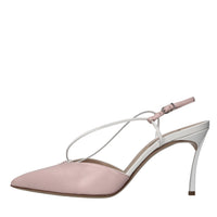 Décolleté blade slingback in pelle 