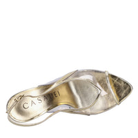 Sandali in pelle e plexy 