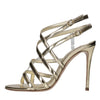 CASADEI Julia Interstellar mirrored fabric sandals