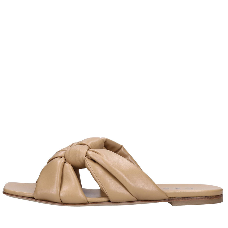 Mules in pelle intrecciata 