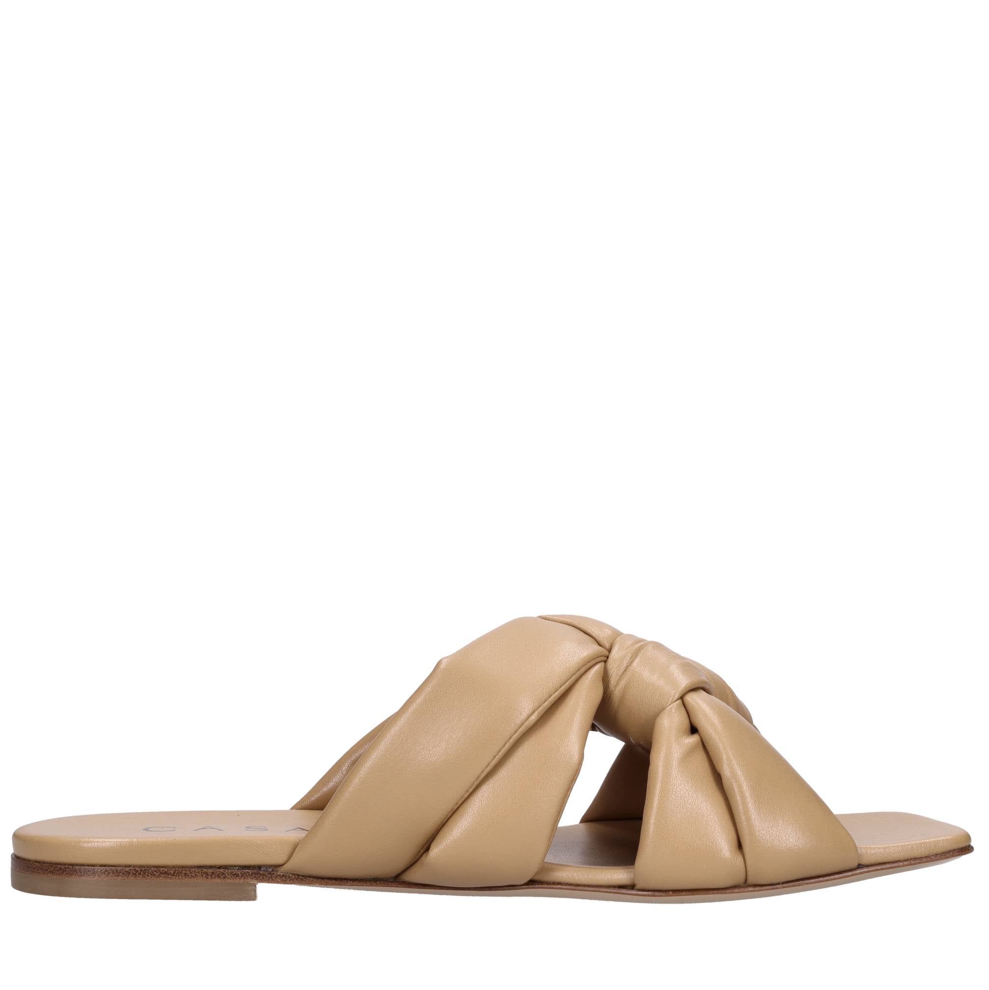 Mules in pelle intrecciata 
