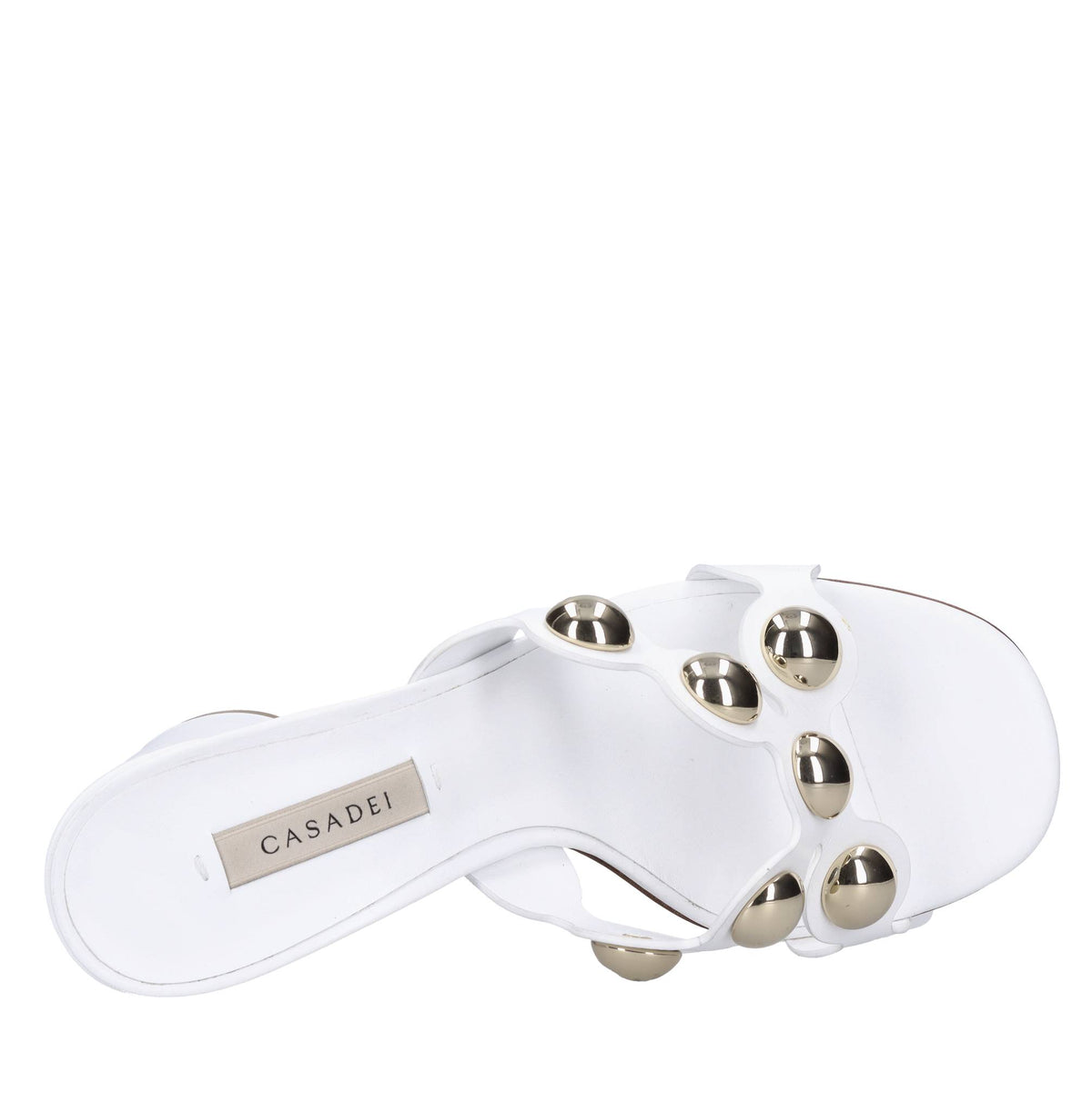 Mules in pelle e borchie 