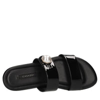 Sandali flat in pelle 