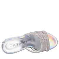 Zeppe in pelle e strass 