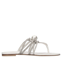 Sandali flat Labuan in pelle e strass 