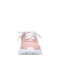 Sneakers in pelle e rafia 