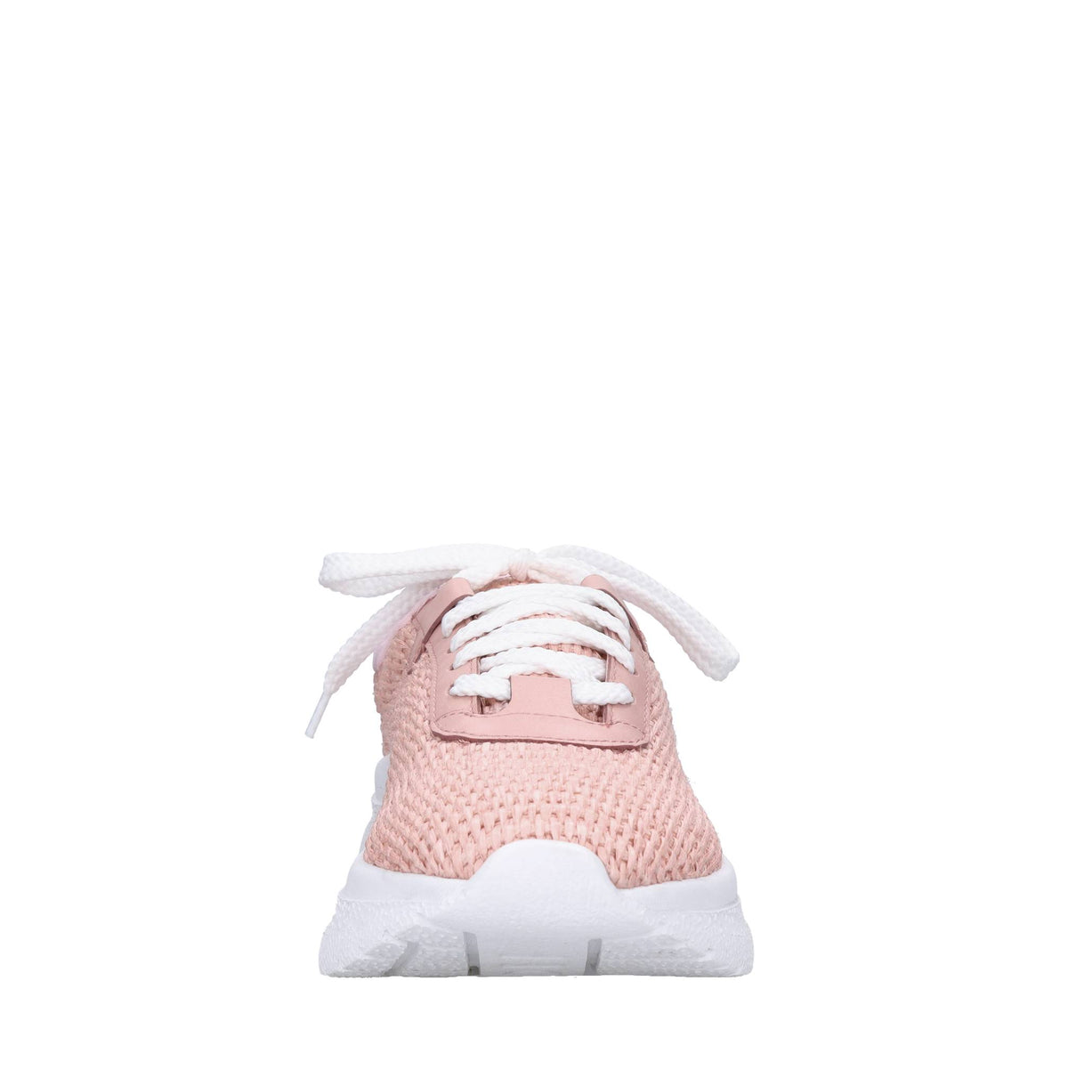 Sneakers in pelle e rafia 